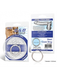 Стальное эрекционное кольцо STEEL COCK RING - 3.5 см. - BlueLine - в Пензе купить с доставкой