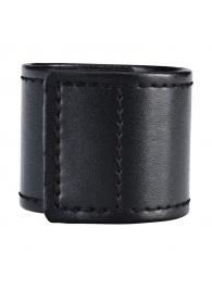 Хомут-утяжка для мошонки из искусственной кожи на липучке VELCRO BALL STRETCHER- 4 см. - BlueLine - в Пензе купить с доставкой