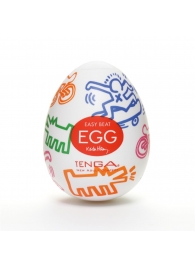 Мастурбатор-яйцо Keith Haring EGG STREET - Tenga - в Пензе купить с доставкой