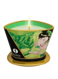 Массажная свеча Exotic Green Tea с ароматом зелёного чая - 170 мл. - Shunga - купить с доставкой в Пензе