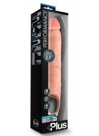 Телесная насадка-удлинитель 11.5 Inch Silicone Cock Sheath Penis Extender - 29,2 см. - Blush Novelties - в Пензе купить с доставкой