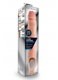 Телесная насадка на пенис 11.5 Inch Cock Sheath Penis Extender - 29,2 см. - Blush Novelties - в Пензе купить с доставкой