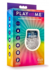 Фиолетовое эрекционное виброкольцо Pleaser Rechargeable C-Ring - Blush Novelties - в Пензе купить с доставкой