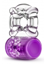 Фиолетовое эрекционное виброкольцо Pleaser Rechargeable C-Ring - Blush Novelties - в Пензе купить с доставкой