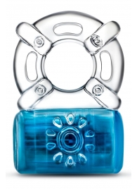 Синее эрекционное виброкольцо One Night Stand Vibrating C-Ring - Blush Novelties - в Пензе купить с доставкой