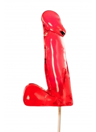 Красный леденец в форме члена со вкусом виски - 173 гр. - Sosuчki - купить с доставкой в Пензе