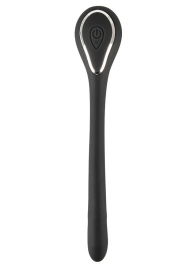 Черный гибкий уретральный стимулятор с вибрацией Vibrating Bendable Dilator - 13,5 см. - Orion - купить с доставкой в Пензе