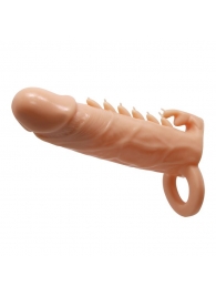 Телесная удлиняющая насадка Penis Sleeve Emmitt - 17 см. - Baile - в Пензе купить с доставкой