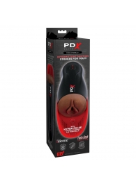 Коричневый мастурбатор-вагина с вибрацией Fuck-O-Matic 2 - Pipedream - в Пензе купить с доставкой