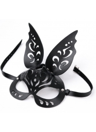 Черная ажурная маска  Зайка  с ушками - Crazy Handmade - купить с доставкой в Пензе