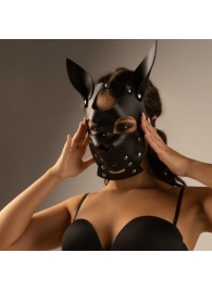 Черная маска  Собака  с ушками - Crazy Handmade - купить с доставкой в Пензе