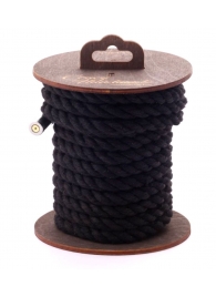 Черная хлопковая веревка для бондажа на катушке - 5 м. - Crazy Handmade - купить с доставкой в Пензе