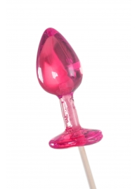 Розовый леденец  в форме анальной втулки со вкусом айриш крим - 29 гр. - Sosuчki - купить с доставкой в Пензе