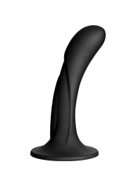 Черная изогнутая насадка Vac-U-Lock G-Spot - 16,5 см. - Doc Johnson - купить с доставкой в Пензе