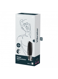 Черный мастурбатор с вибрацией Power Masturbator - Satisfyer - в Пензе купить с доставкой