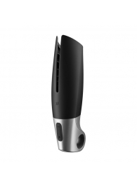 Черный мастурбатор с вибрацией Power Masturbator - Satisfyer - в Пензе купить с доставкой