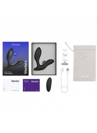 Черный анальный вибратор We-Vibe Vector+ - We-vibe - в Пензе купить с доставкой