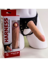 Страпон Харнесс из трусиков и насадки-фаллоса - 17,5 см. - LOVETOY (А-Полимер) - купить с доставкой в Пензе