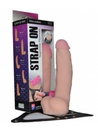 Реалистичный фаллос на поясе Harness - 20,5 см. - LOVETOY (А-Полимер) - купить с доставкой в Пензе
