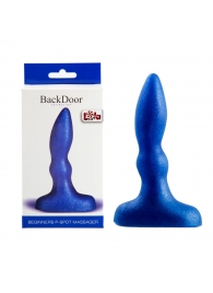 Синий анальный стимулятор Beginners p-spot massager - 11 см. - Lola Games - в Пензе купить с доставкой