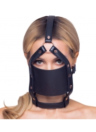 Черный намордник с кляпом-шаром Head Harness With A Gag - Orion - купить с доставкой в Пензе