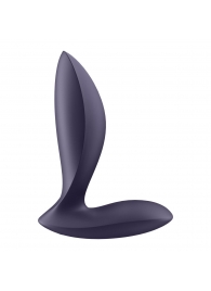 Фиолетовый анальный вибростимулятор Power Plug - Satisfyer - в Пензе купить с доставкой