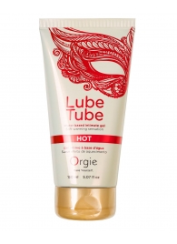 Интимный гель на водной основе Lube Tube Hot с разогревающим эффектом - 150 мл. - ORGIE - купить с доставкой в Пензе