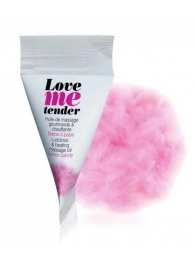 Съедобное согревающее массажное масло Love Me Tender Cotton Candy с ароматом сладкой ваты - 10 мл. - Love to Love - купить с доставкой в Пензе
