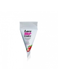 Съедобное согревающее массажное масло Love Me Tender Strawberry с ароматом клубники - 10 мл. - Love to Love - купить с доставкой в Пензе