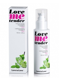 Съедобное согревающее массажное масло Love Me Tender Mojito с ароматом мохито - 100 мл. - Love to Love - купить с доставкой в Пензе