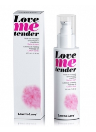 Съедобное согревающее массажное масло Love Me Tender Cotton Candy с ароматом сладкой ваты - 100 мл. - Love to Love - купить с доставкой в Пензе