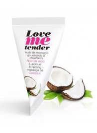 Съедобное согревающее массажное масло Love Me Tender Cocos с ароматом кокоса - 10 мл. - Love to Love - купить с доставкой в Пензе