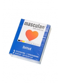 Презервативы с пупырышками Masculan Dotted - 3 шт. - Masculan - купить с доставкой в Пензе