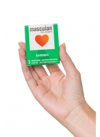 Презервативы анатомической формы Masculan Anatomic - 3 шт. - Masculan - купить с доставкой в Пензе