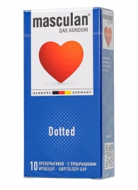 Презервативы с пупырышками Masculan Dotted - 10 шт. - Masculan - купить с доставкой в Пензе
