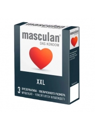 Презервативы увеличенного размера Masculan XXL - 3 шт. - Masculan - купить с доставкой в Пензе