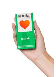 Презервативы анатомической формы Masculan Anatomic - 10 шт. - Masculan - купить с доставкой в Пензе
