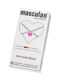 Ультрапрочные презервативы Masculan Ultra Safe Black - 10 шт. - Masculan - купить с доставкой в Пензе