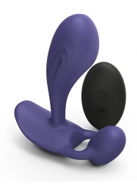 Темно-синий вибромассажер Witty P G Vibrator with Remote Control - Love to Love - в Пензе купить с доставкой