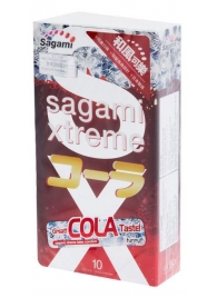 Ароматизированные презервативы Sagami Xtreme COLA - 10 шт. - Sagami - купить с доставкой в Пензе