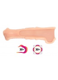Телесная фантазийная насадка на член Cock Sleeve Size L - KOKOS - в Пензе купить с доставкой