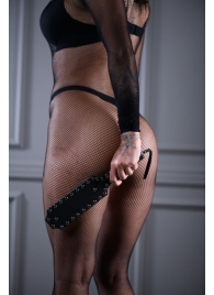 Кожаная шлепалка Sex Game с заклепками - 33 см. - БДСМ Арсенал - купить с доставкой в Пензе