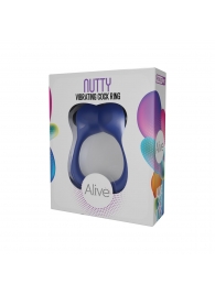 Синее эрекционное виброкольцо Nutty - Adrien Lastic - в Пензе купить с доставкой