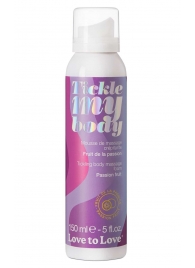 Массажная хрустящая пенка Tickle my body с ароматом маракуйи - 150 мл. - Love to Love - купить с доставкой в Пензе
