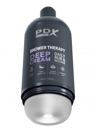 Мастурбатор в бутылке Shower Therapy Deep Cream - Pipedream - в Пензе купить с доставкой