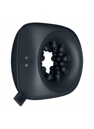 Черный мужской вибромассажер Ring Stroker - Satisfyer - в Пензе купить с доставкой