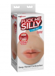 Телесный мастурбатор-ротик Deep Throat Cocksucker - Pipedream - в Пензе купить с доставкой