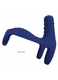 Синяя вибронасадка на пенис Vibrating Penis Sling - Baile - в Пензе купить с доставкой