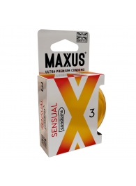 Презервативы анатомической формы Maxus Sensual - 3 шт. - Maxus - купить с доставкой в Пензе