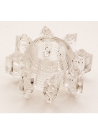 Прозрачное гелевое эрекционное кольцо-звезда - Toyfa Basic - в Пензе купить с доставкой